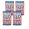 35" x 55" Patriotic Stars & Stripes Bean Bag Toss Game Set 5 Pc.
